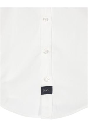 camicia in cotone bianco FAY KIDS | FV5520P0013101